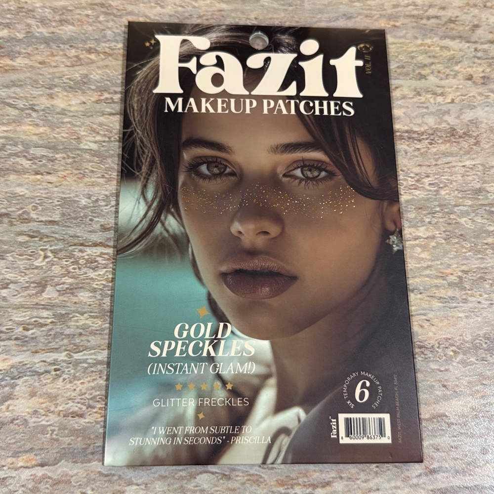 NEW Fazit Gold Speckles Makeup Patches